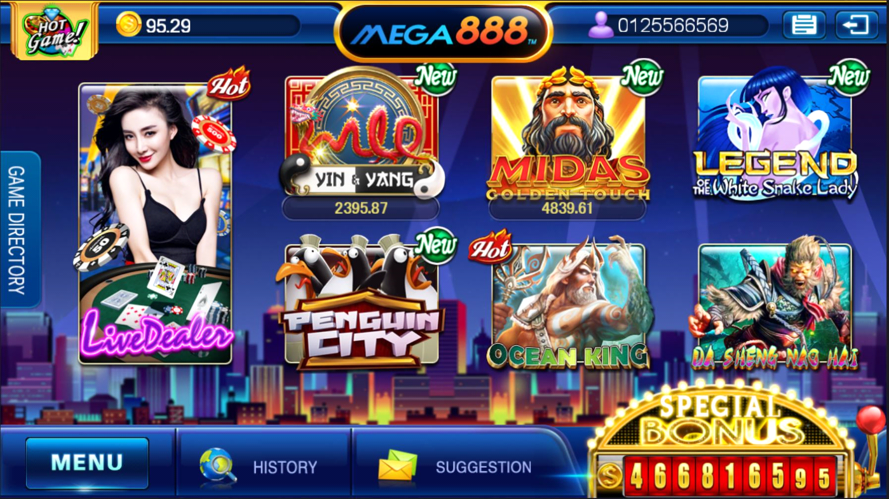 Mega88 slot games